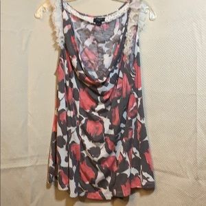 Deletta Tank - Anthropology. Ruffles on sleeves L